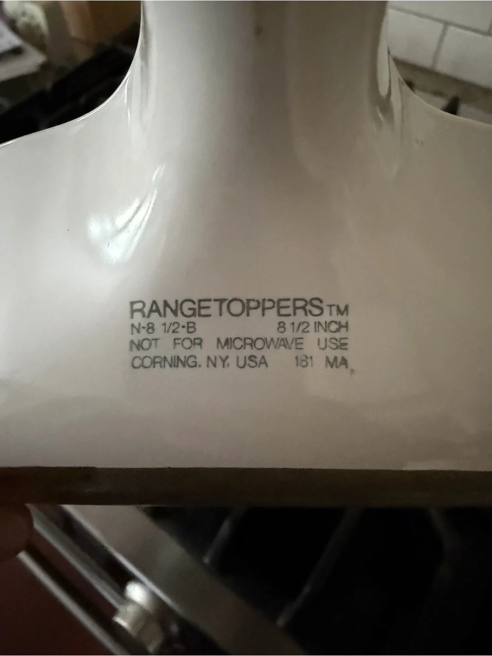 Vintage Corning Rangetoppers N-8 1/2-B, 8 1/2